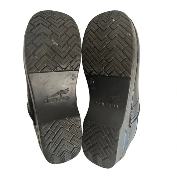Dansko Women's Professional Black Leather Clogs Size 9.5-10 Arch Support - Picture 9 of 13